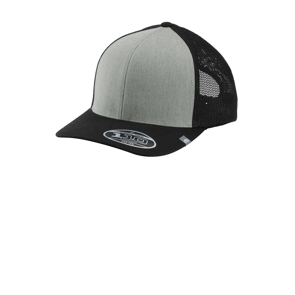 Branded TravisMathew Cruz Colorblock Trucker Cap Heather Grey / Black