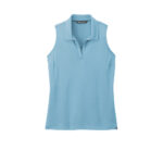 Branded TravisMathew Ladies Coto Performance Sleeveless Polo Brilliant Blue Heather