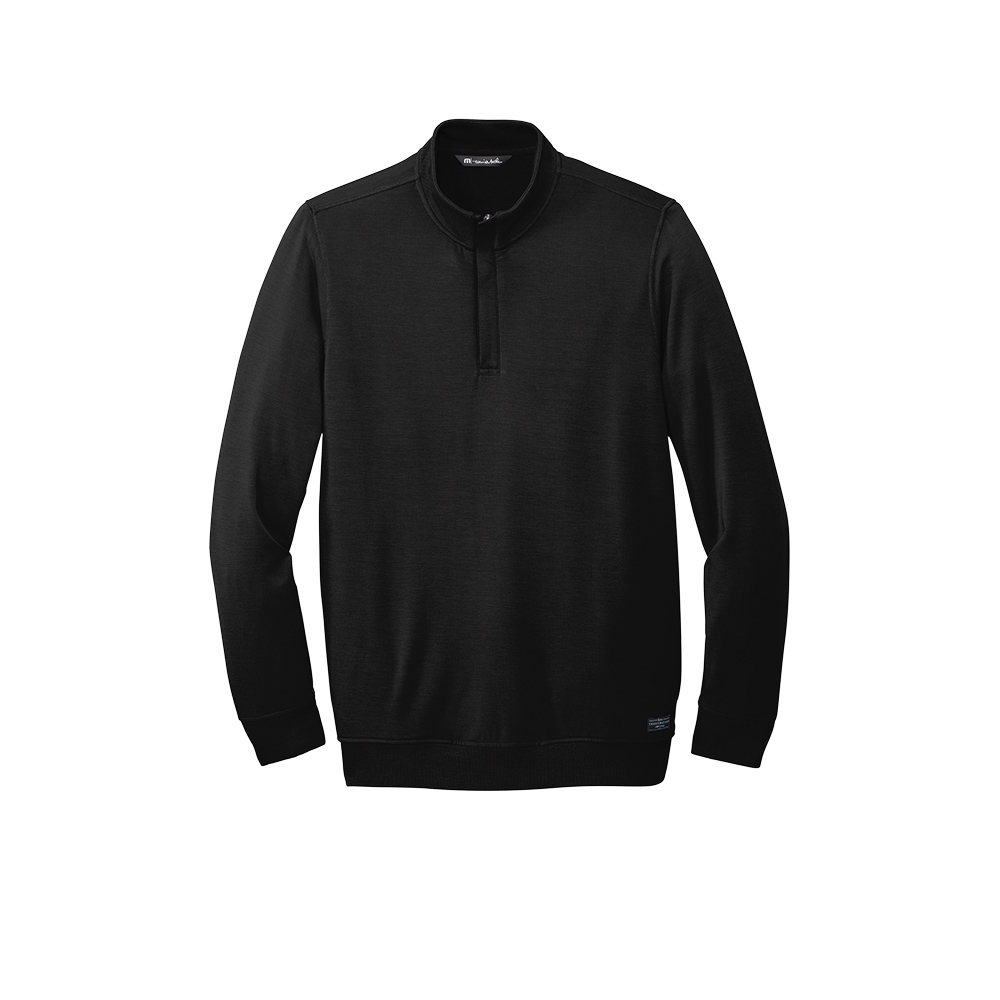 Custom Branded TravisMathew Quarter Zips - Black