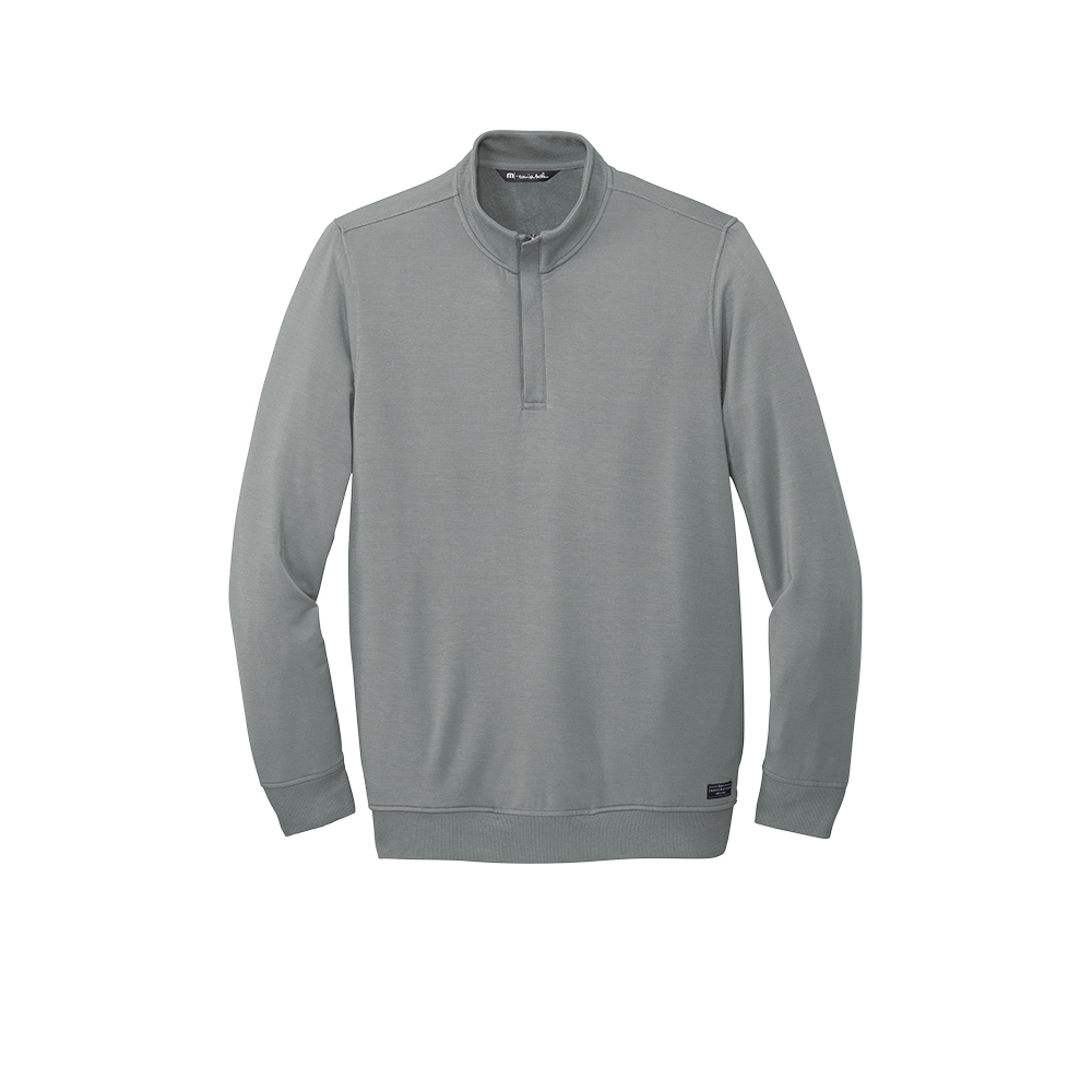 Branded TravisMathew Newport 1/4-Zip Fleece Quiet Shade Grey