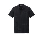 Branded TravisMathew Oceanside Geo Polo Black / Aegean Blue