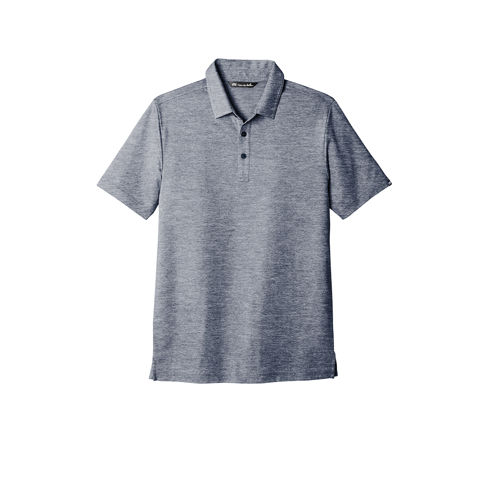 Branded TravisMathew Oceanside Heather Polo Blue Nights Heather