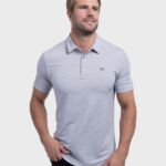 Branded TravisMathew The Heater Polo Heather Microchip