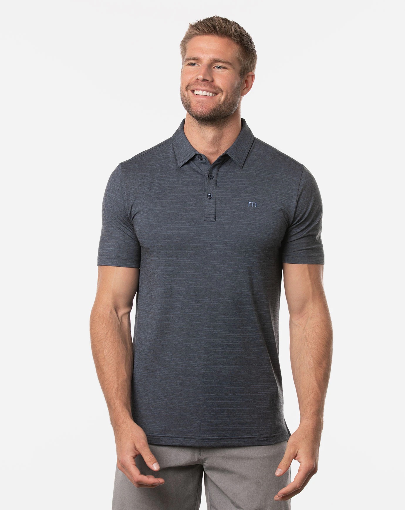 Branded TravisMathew The Heater Polo Vintage Indigo