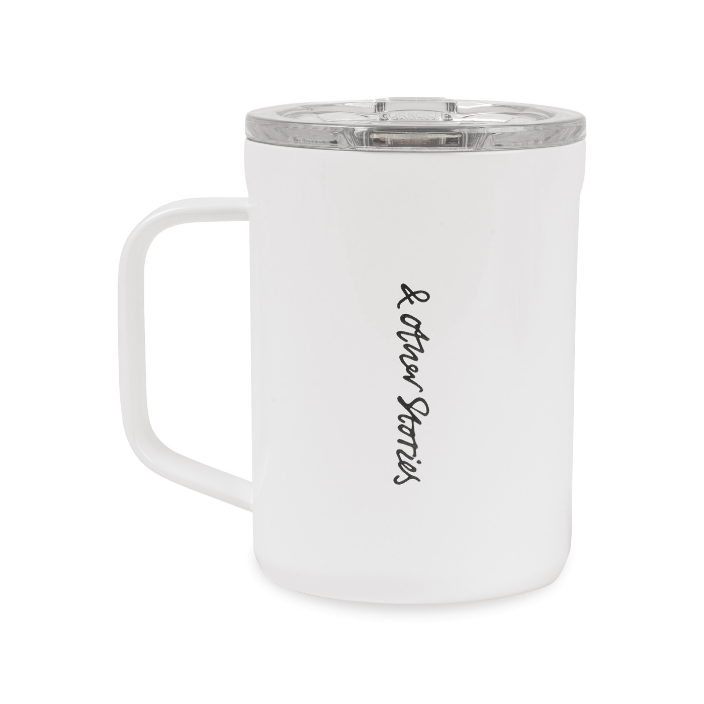 Branded CORKCICLE® Coffee Mug – 16 oz Gloss White
