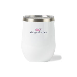 Branded CORKCICLE® Stemless Wine Cup – 12 Oz Gloss White