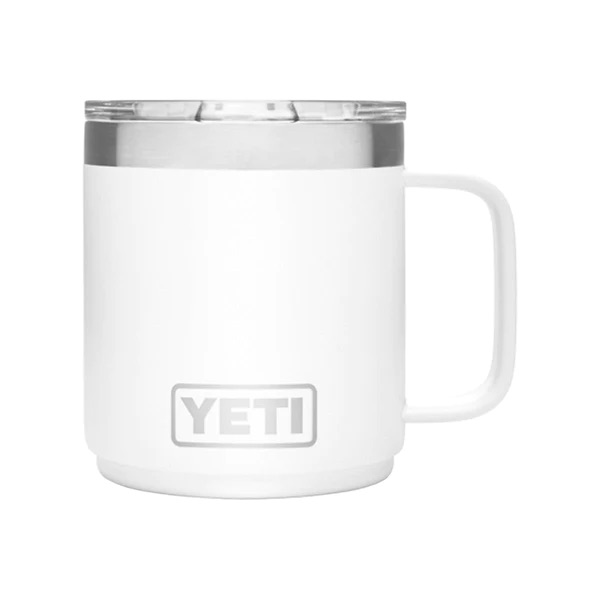 Branded YETI Rambler 10oz Stackable Mug White