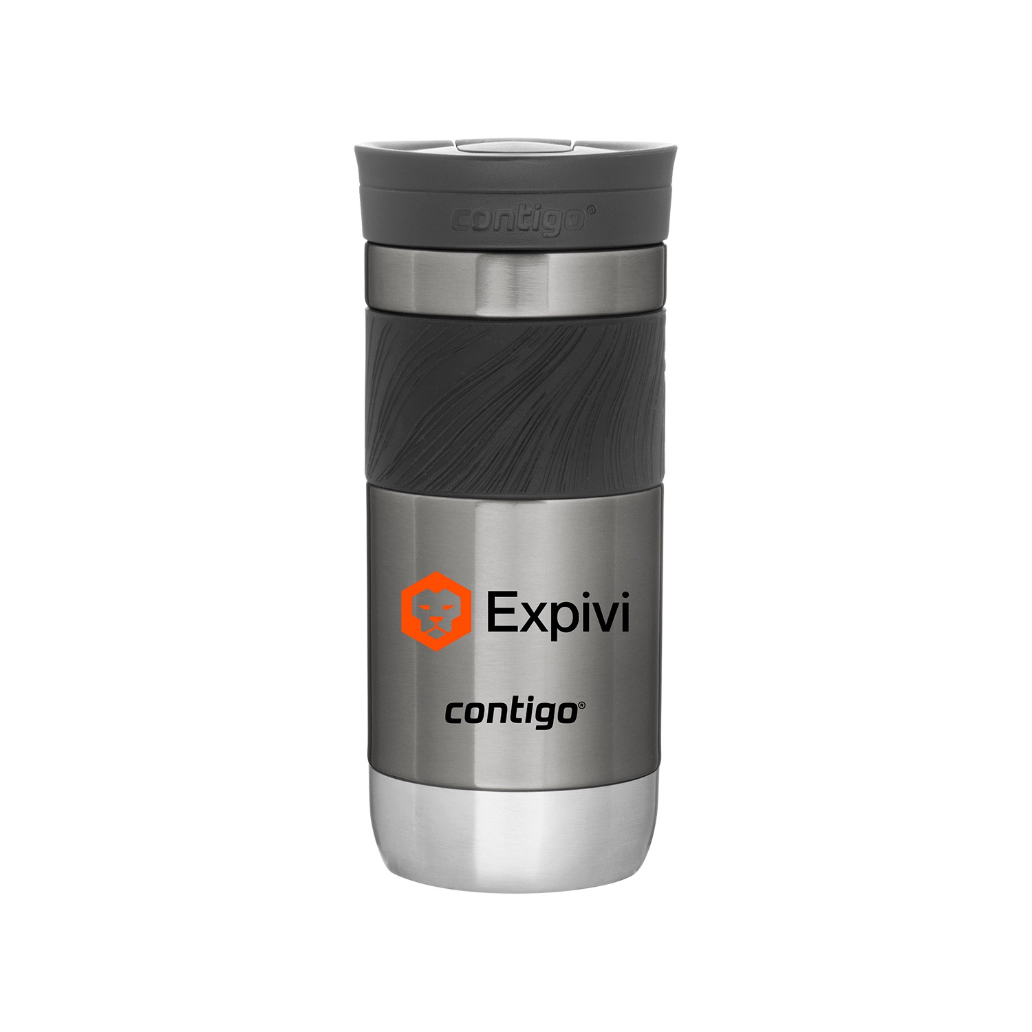 Custom Branded Contigo Drinkware - Gun Metal