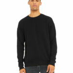 Branded Bella + Canvas Unisex Drop Shoulder Fleece Black