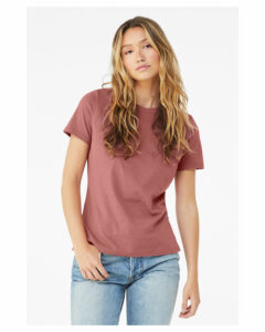 Branded Ladies’ Relaxed Jersey Short-Sleeve T-Shirt Maroon