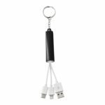 Custom Branded Route Light Up Logo 3-in-1 Cable - Black