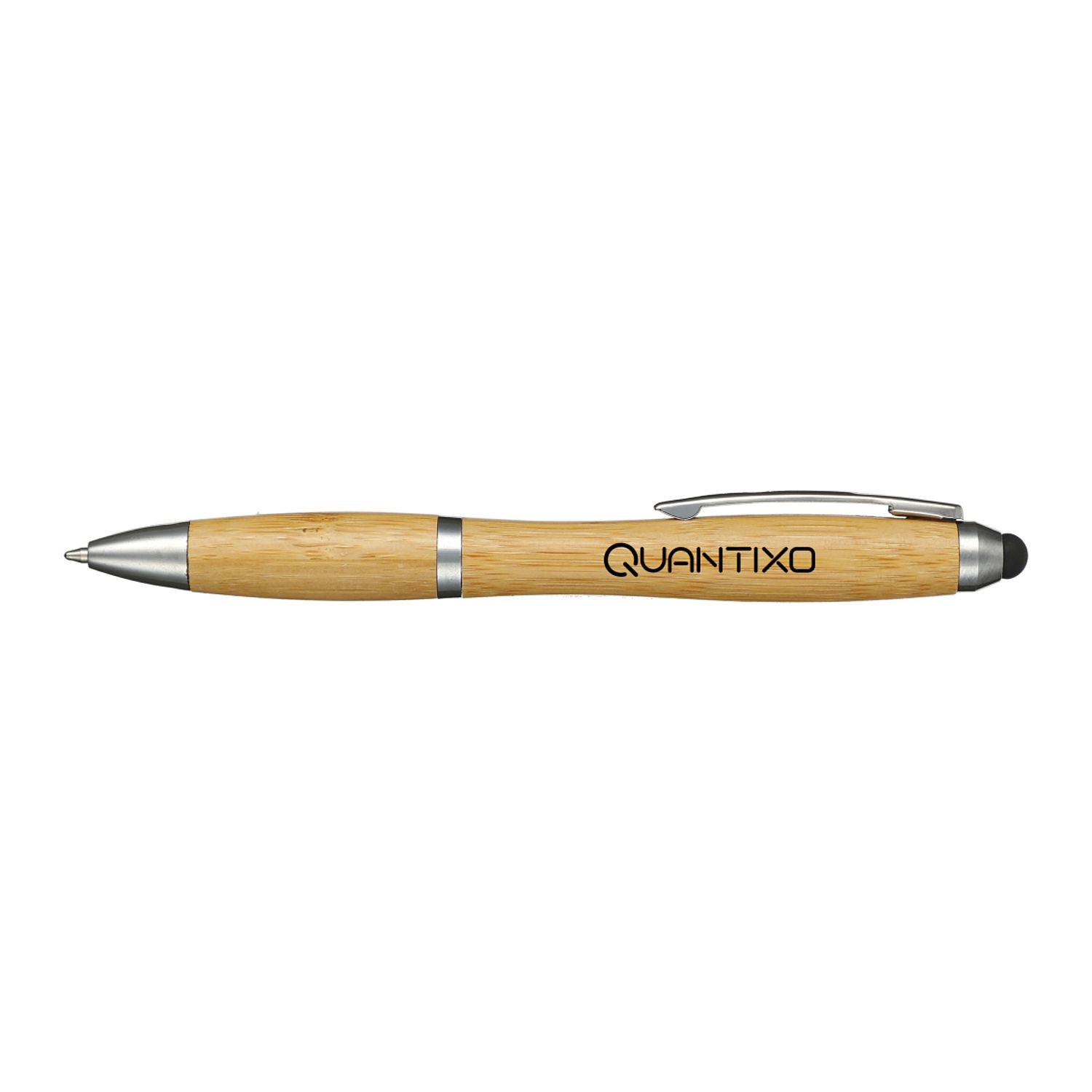Custom Branded Bamboo Nash Stylus Pen - Natural