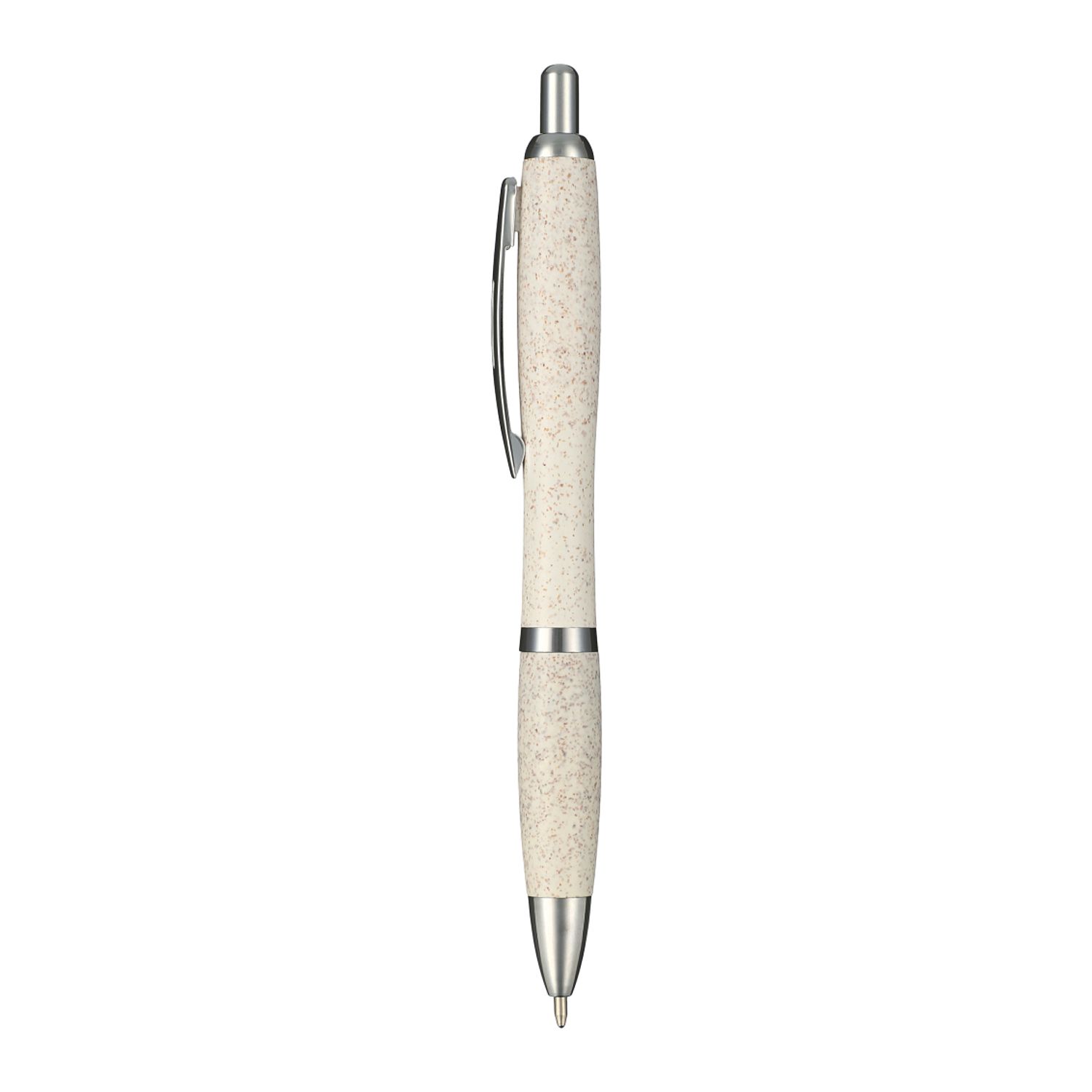 Branded Nash Wheat Straw Ballpoint White