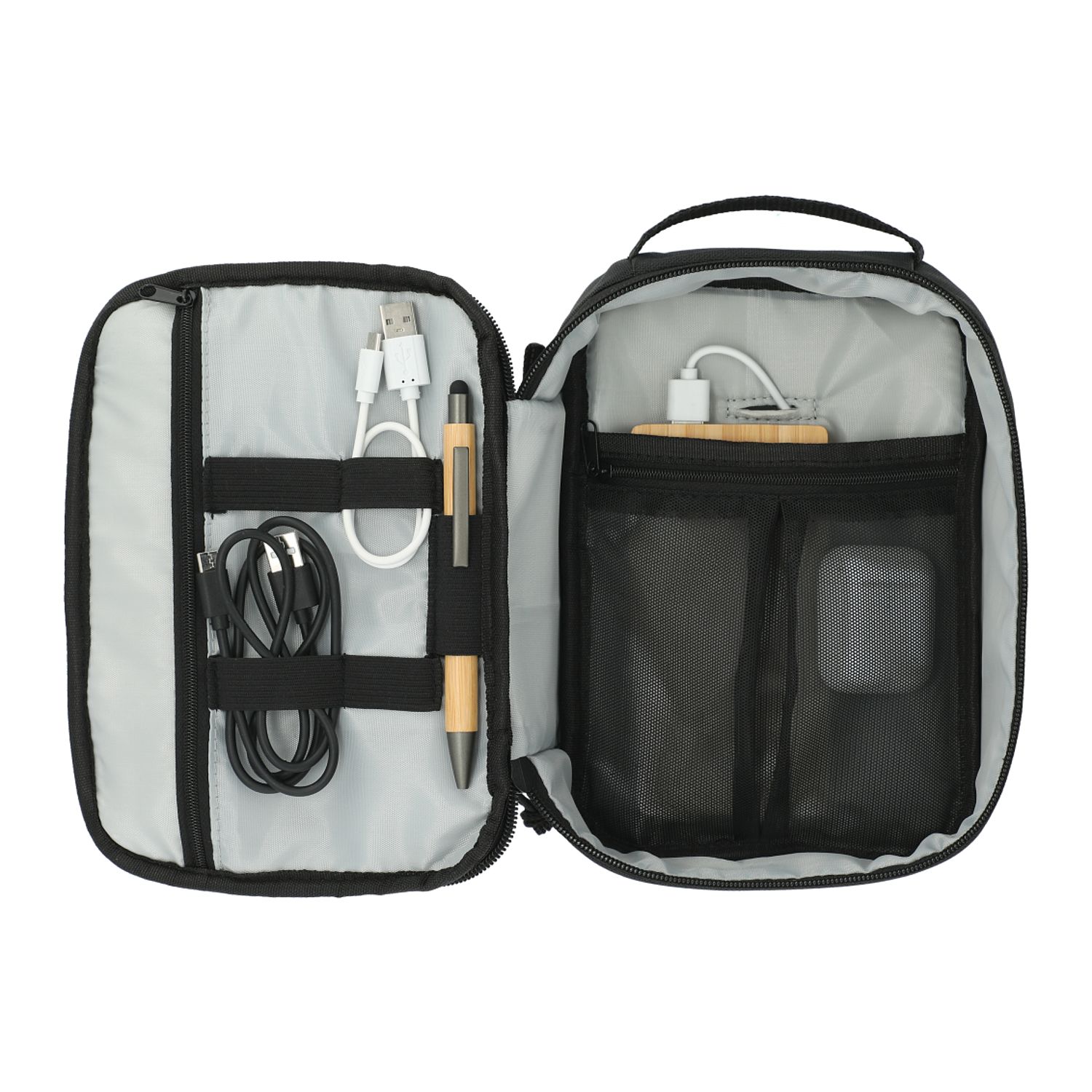 Custom Branded RPET Tech Organizer