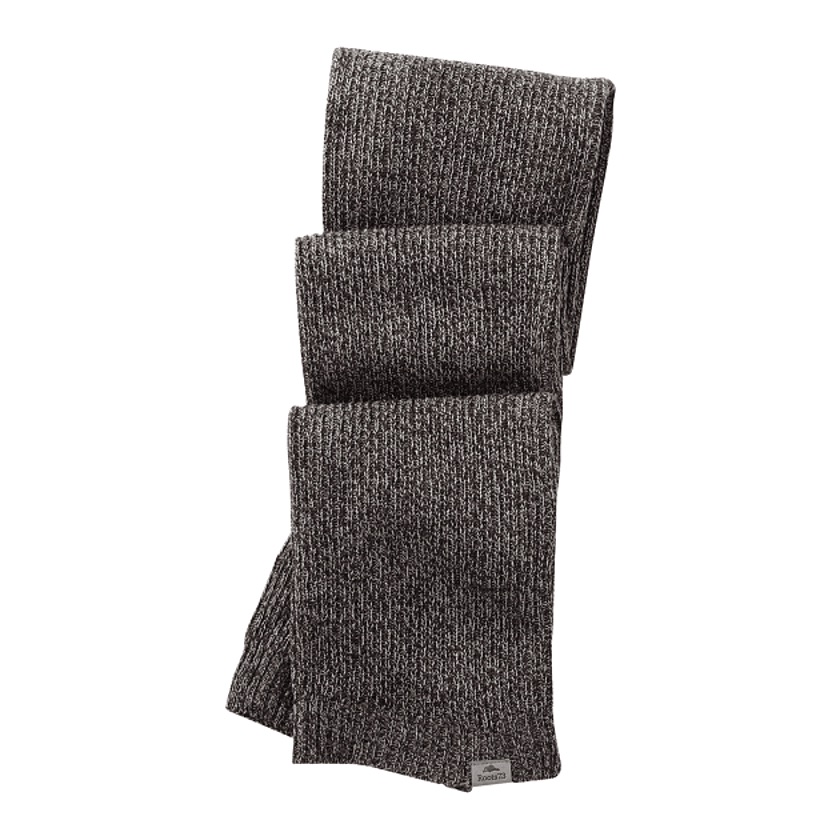 Branded Unisex RAVENLAKE Roots73 Knit Scarf Dark Charcoal Mix
