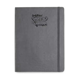 Branded Moleskine Hard Cover Ruled X-Large Notebook Slate Grey