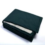 Custom Branded Urban Alpaca Home Throw - Steel Blue/Vanilla