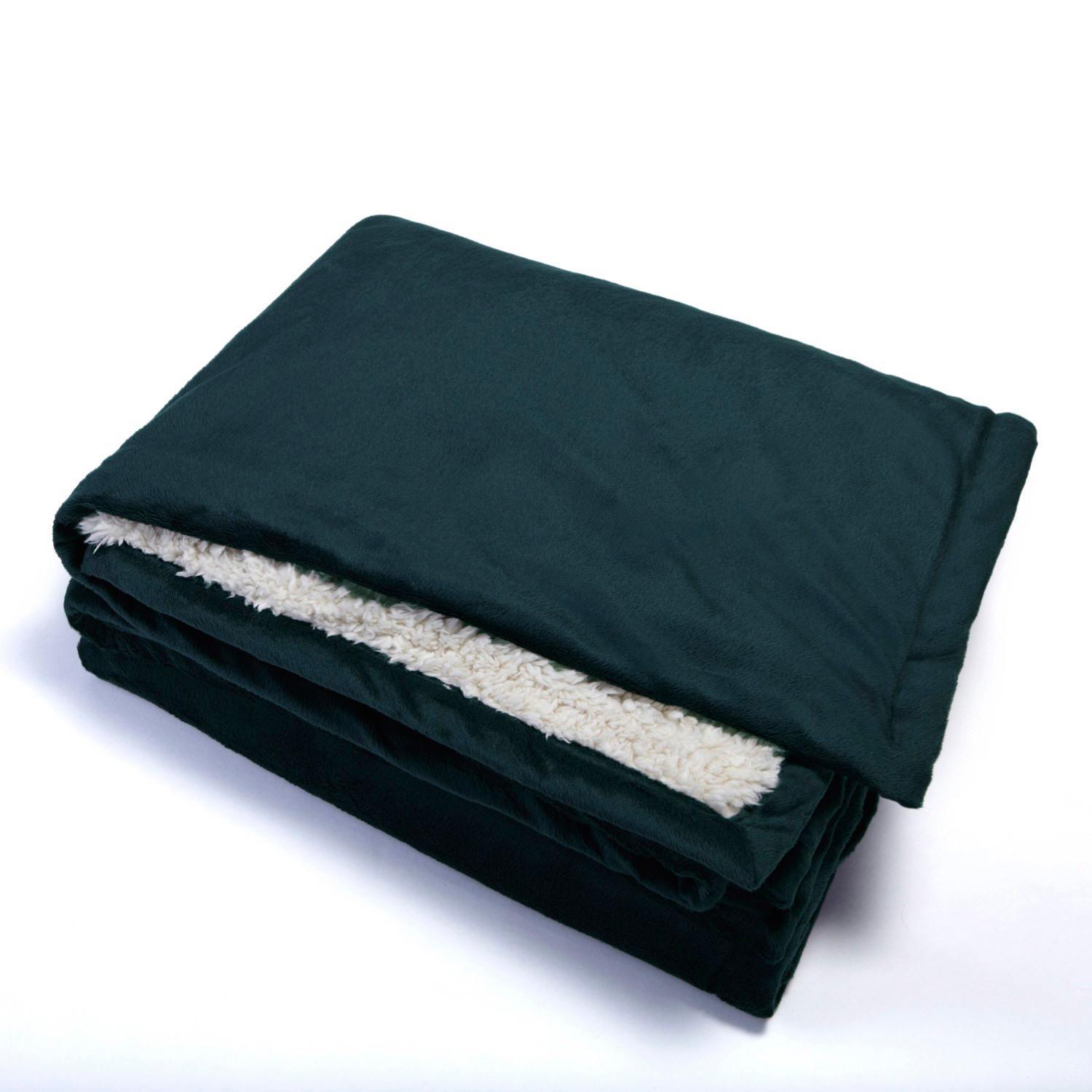 Custom Branded Urban Alpaca Home Throw - Steel Blue/Vanilla