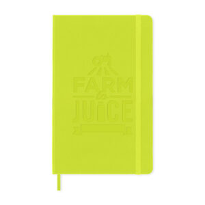 Branded Moleskine Hard Cover Ruled Large Notebook Lemon Green
