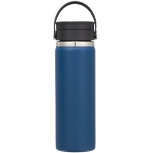 Branded Hydro Flask® Wide Mouth With Flex Sip Lid™ 20oz Indigo