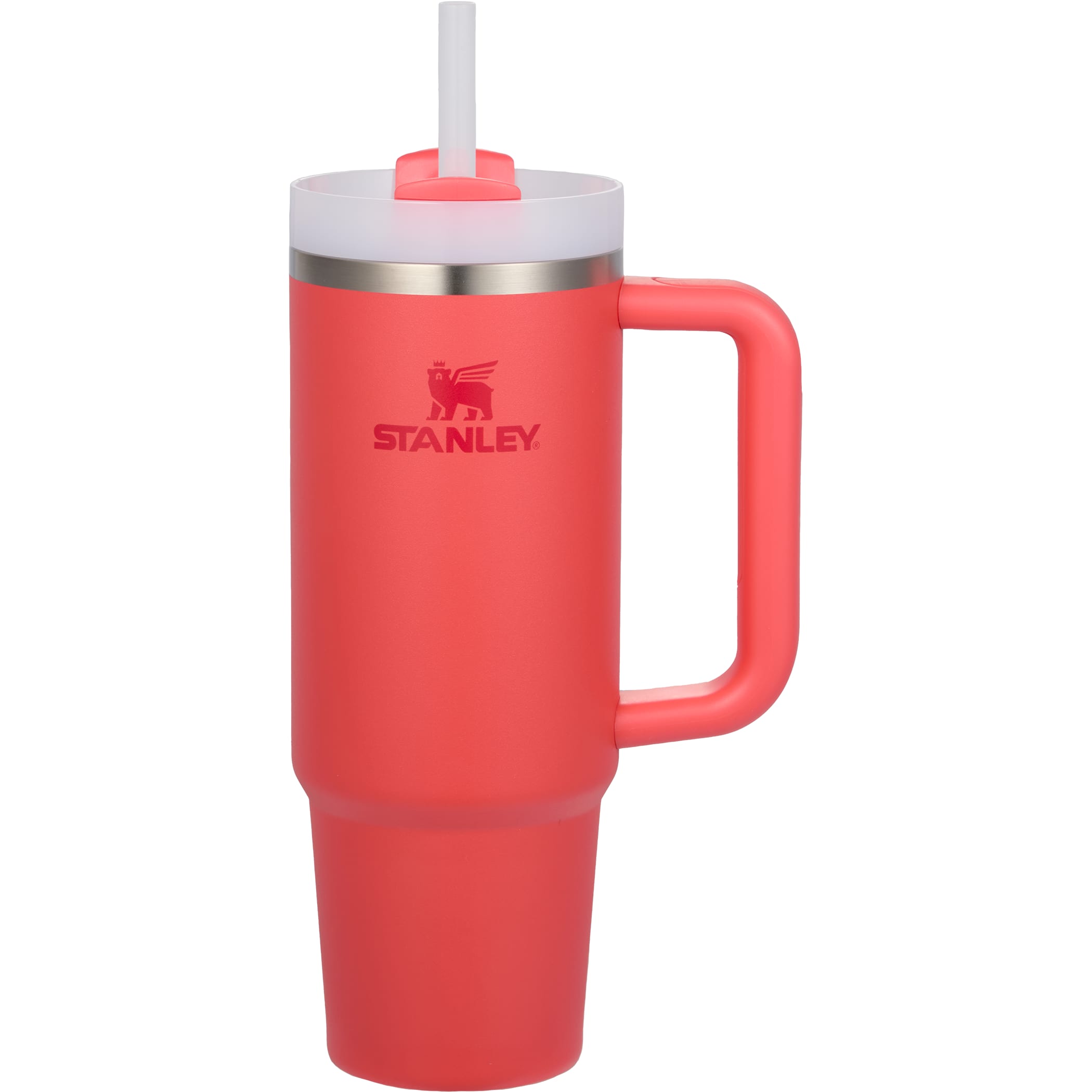 Branded Stanley Quencher H2.O FlowState™ Tumbler 30 oz Hot Coral
