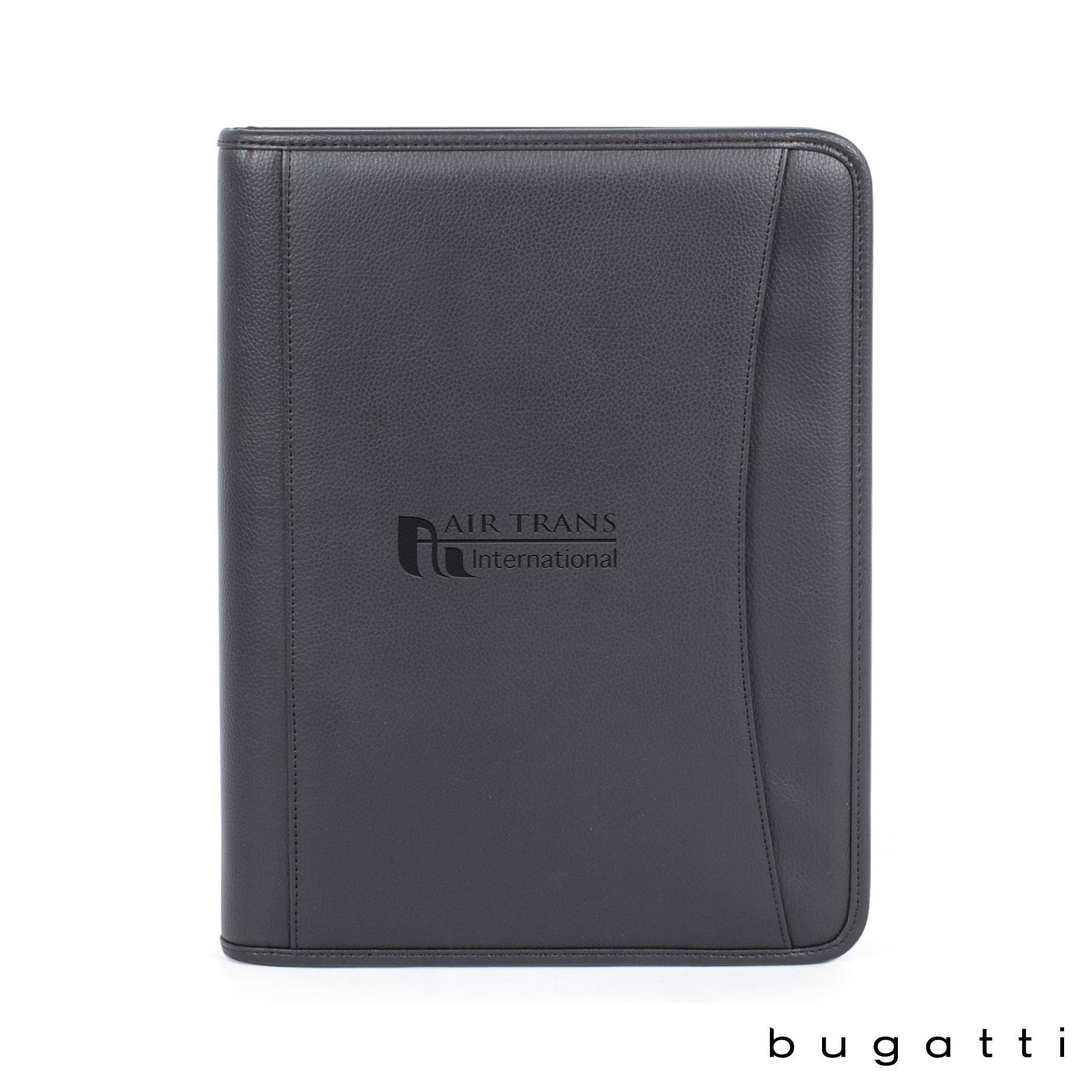 Branded Bugatti Letter Size Padfolio Black
