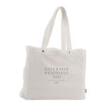 Branded FEED Organic Cotton Rivet Tote White