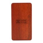 Custom Branded FSC® 100% Wood MagClick™ Fast Wireless Power Bank - Wood