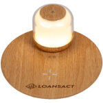 Custom Branded Harmony3 Wireless Charger-Speaker-Light - Wood