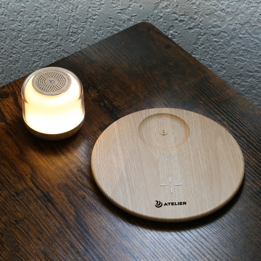 Custom Branded Harmony3 Wireless Charger-Speaker-Light