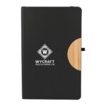 Branded Kaya Recycled and Bamboo JournalBook Black