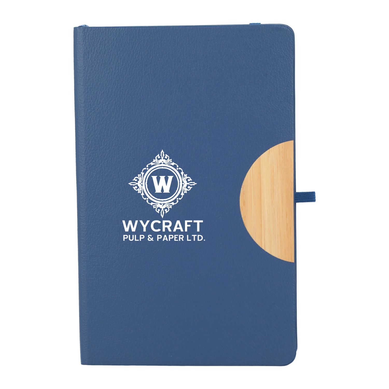 Custom Branded Kaya Recycled and Bamboo JournalBook - Navy