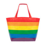 Custom Branded Rainbow Laminated Non-Woven Tote Bag