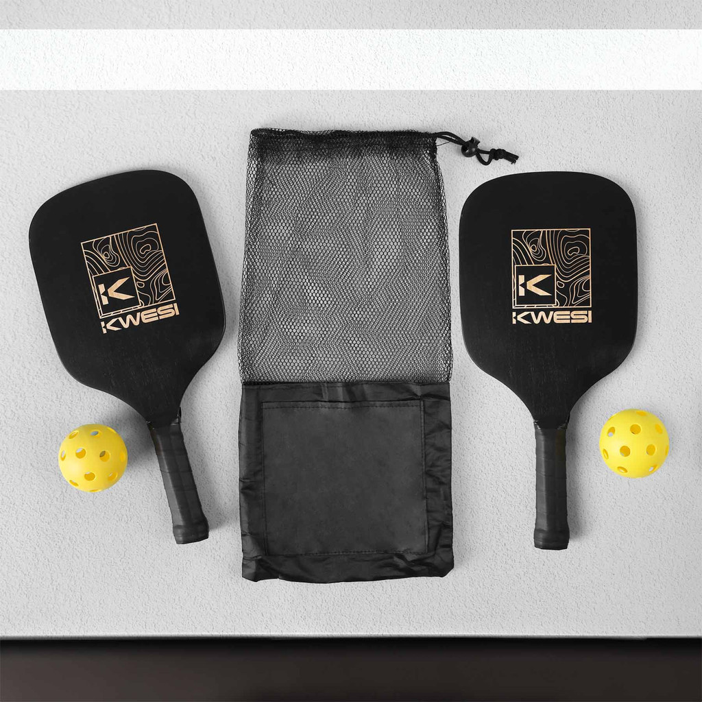 Branded The Big Dill™ Pickleball Set Black