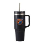 Branded Thor 40 oz Eco-Friendly Straw Tumbler Black