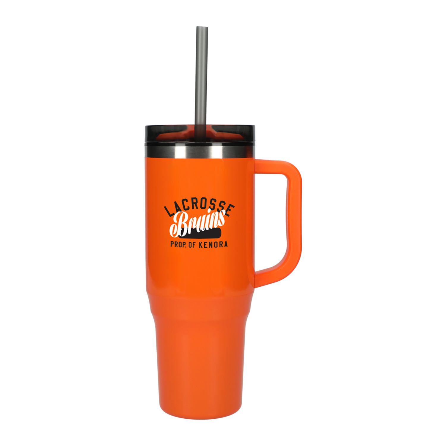 Custom Branded Thor 40 oz Eco-Friendly Straw Tumbler - Orange