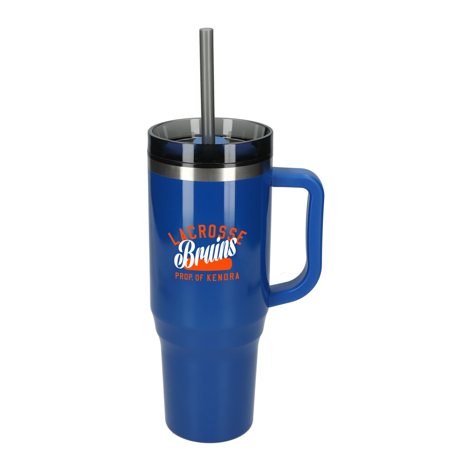 Custom Branded Thor 40 oz Eco-Friendly Straw Tumbler - Royal