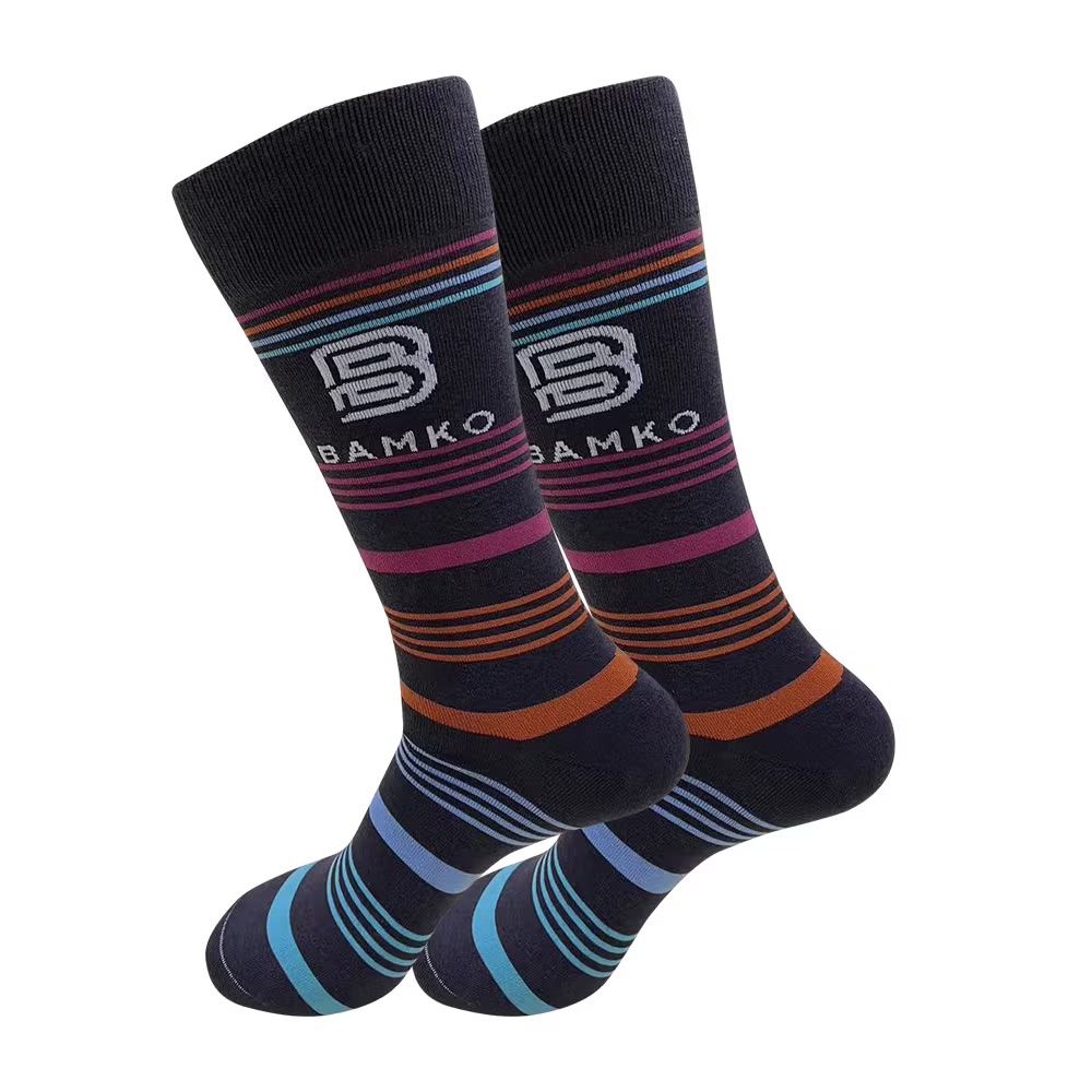 Custom Branded Premium Woven Dress Sock