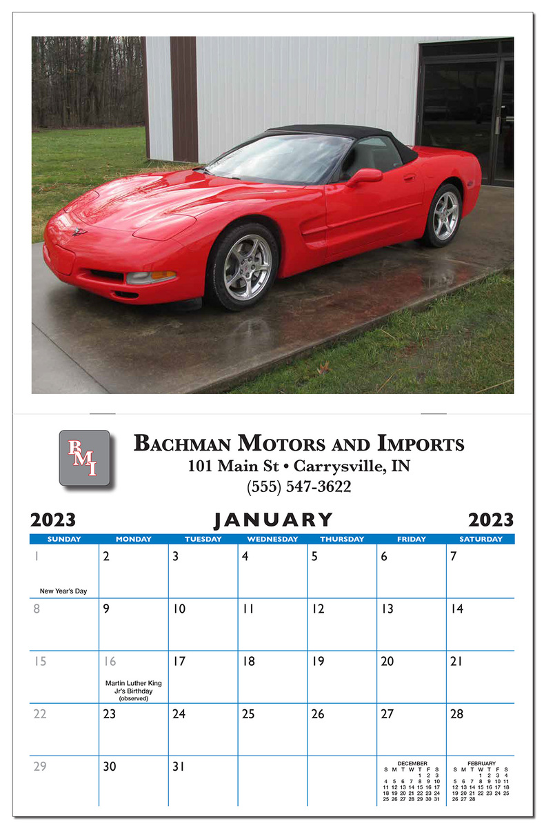 Custom Branded 13 Custom Photo Wall Calendar