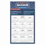 Branded Calendar Square Corner Magnet 3 1/2 x 6 Custom