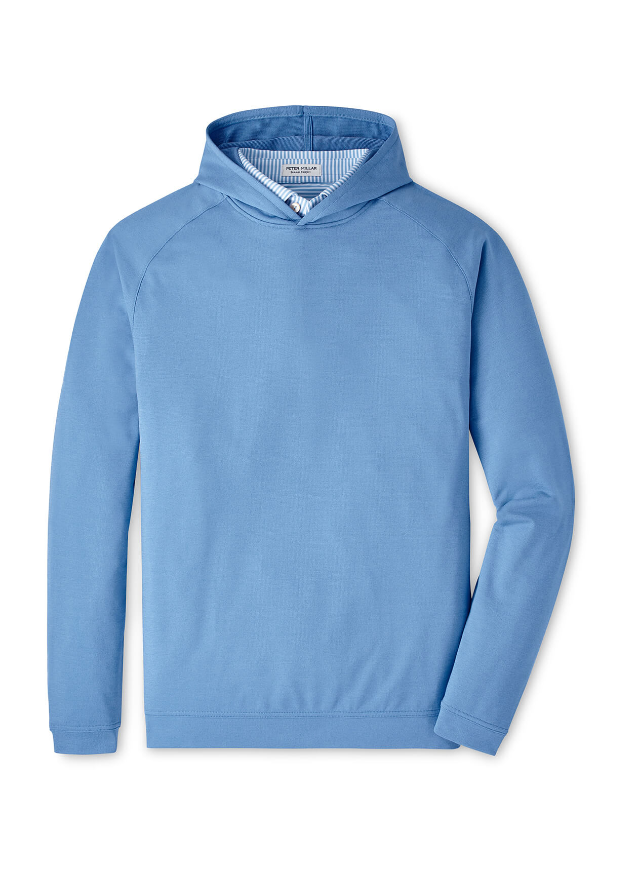 Branded Men’s Peter Millar Pine Performance Hoodie Blue Sea