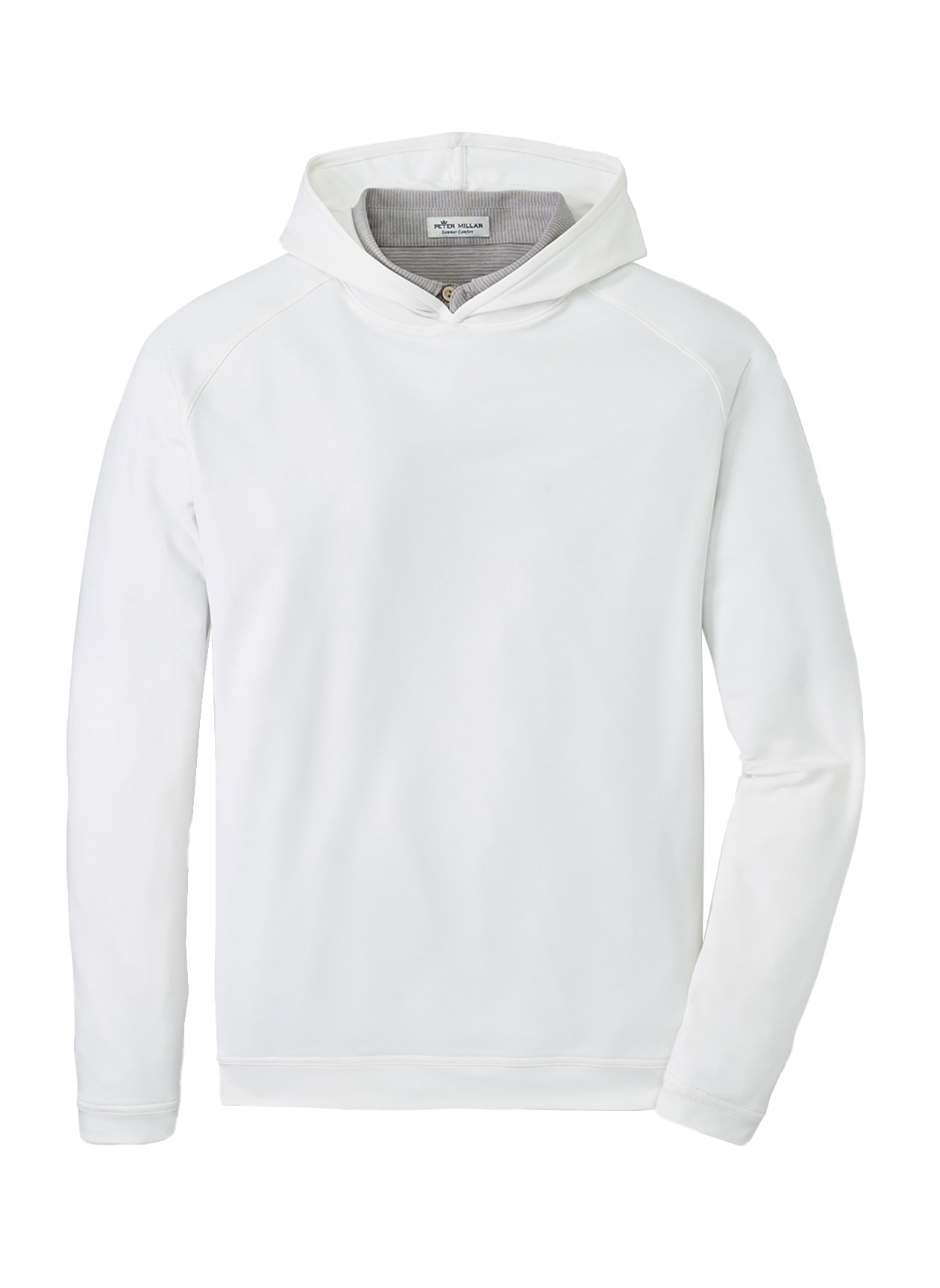 Branded Men’s Peter Millar Pine Performance Hoodie White