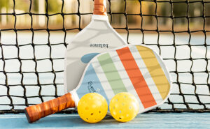 Branded Pickleball Set Brown