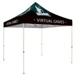 Custom Branded 10′ Standard Tent Kit (Full-Bleed Dye Sublimation) - Custom