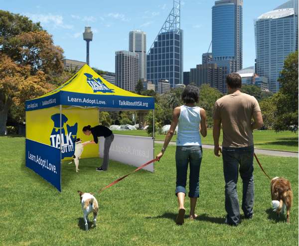 Custom Branded 10′ Standard Tent Kit (Full-Bleed Dye Sublimation)