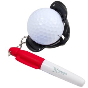 Branded Golf Ball Stencil with Marker Red