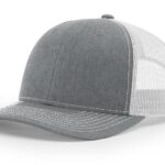 Custom Branded Richardson Sports 112 Trucker Hat - Heather Grey/White