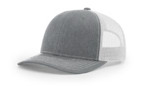 Branded Richardson Sports 112 Trucker Hat Heather Grey/White