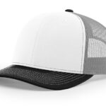 Custom Branded Richardson Sports 112 Trucker Hat - White/Aluminum/Black