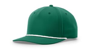 Branded 5 Panel Classic Rope Cap Kelly/White